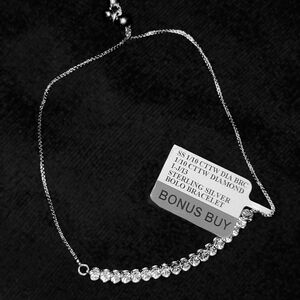 Sterling Silver Diamond Bracelet